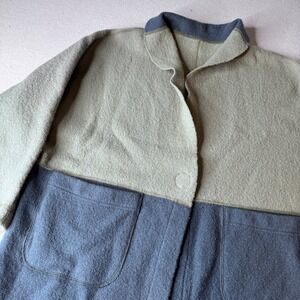VTG Babette SF Rare Boiled Wool Coat Small Lagenlook Art To Wear Minimalist